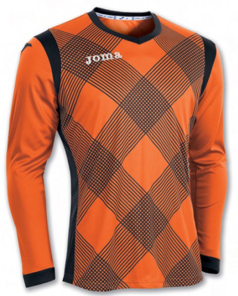 GOAL KEEPER T-SHIRT DERBY ORANGE-BLACK L/S