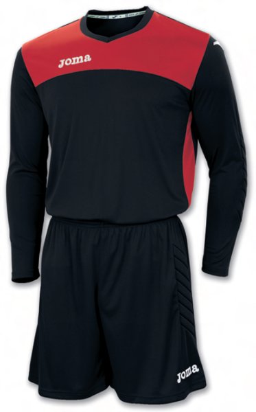 GOALKEEPER SET AREA IV BLACK-RED T-SHIRT+SHORT