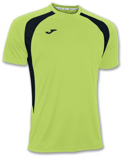 T-SHIRT CHAMPION III GREEN FLUOR-BLACK S/S