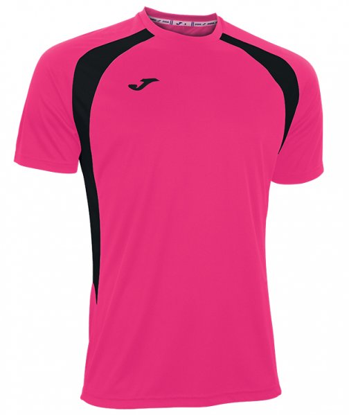 T-SHIRT CHAMPION III PINK FLUOR-BLACK S/S