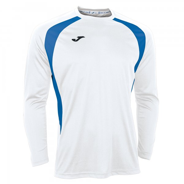 T-SHIRT CHAMPION III WHITE-ROYAL L/S