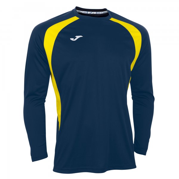 T-SHIRT CHAMPION III NAVY-YELLOW L/S
