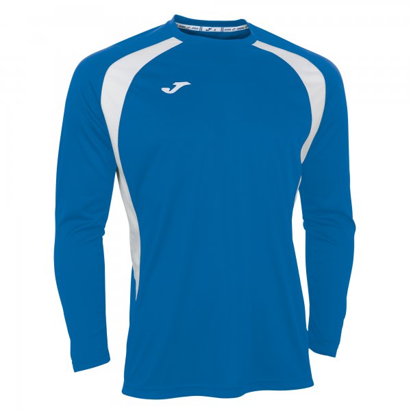T-SHIRT CHAMPION III ROYAL-WHITE L/S