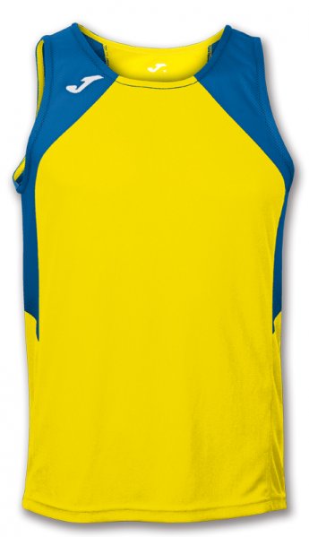 T-SHIRT RECORD YELLOW-ROYAL SLEEVELESS