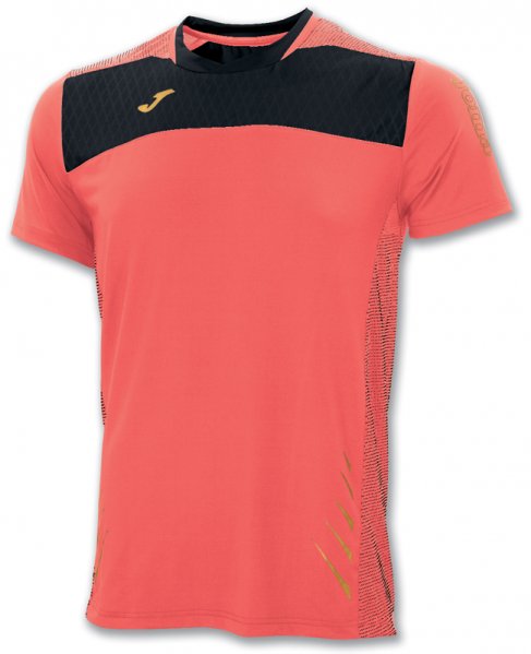 T-SHIRT ELITE IV CORAL-BLACK S/S