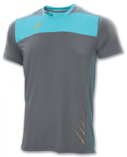 T-SHIRT ELITE IV GREY-TURQUOISE S/S