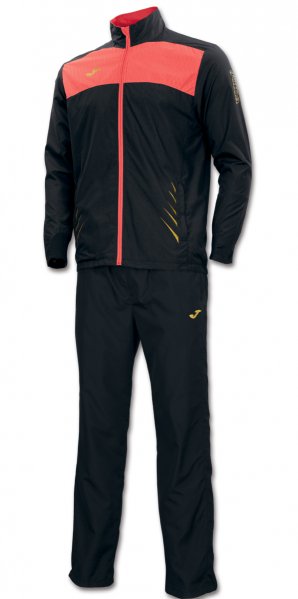 TRACKSUIT MICRO. ELITE IV BLACK-SALMON COLOR