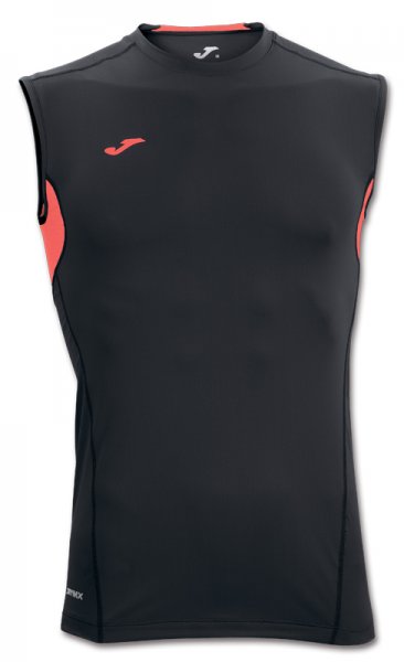 T-SHIRT SKIN BLACK-SALMON SLEEVELESS