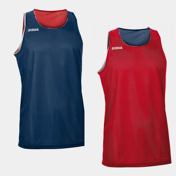 ARO SLEEVELESS SHIRT RED NAVY