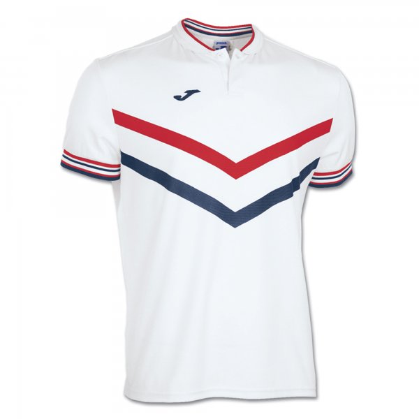 POLO TERRA WHITE-RED S/S