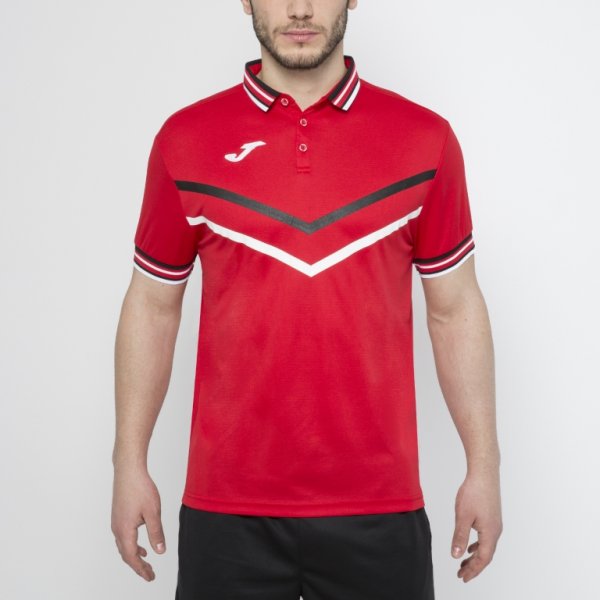 POLO TERRA RED-WHITE S/S