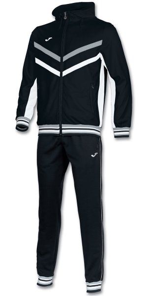 TRACKSUIT POLY. TERRA BLACK-WHITE