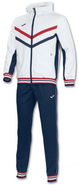 TRACKSUIT POLY.  TERRA WHITE-NAVY