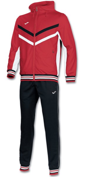TRACKSUIT POLY. TERRA RED-BLACK