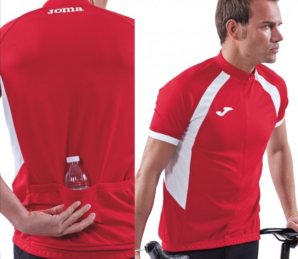 T-SHIRT DUATHLON RED-WHITE S/S