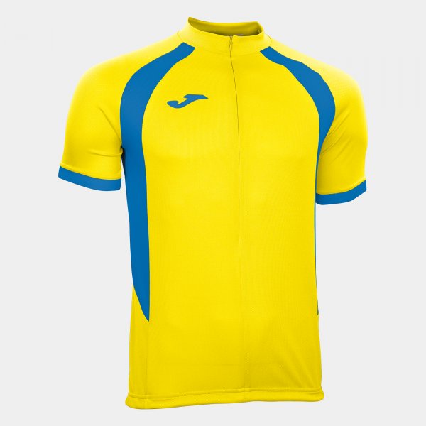 T-SHIRT DUATHLON YELLOW-ROYAL S/S