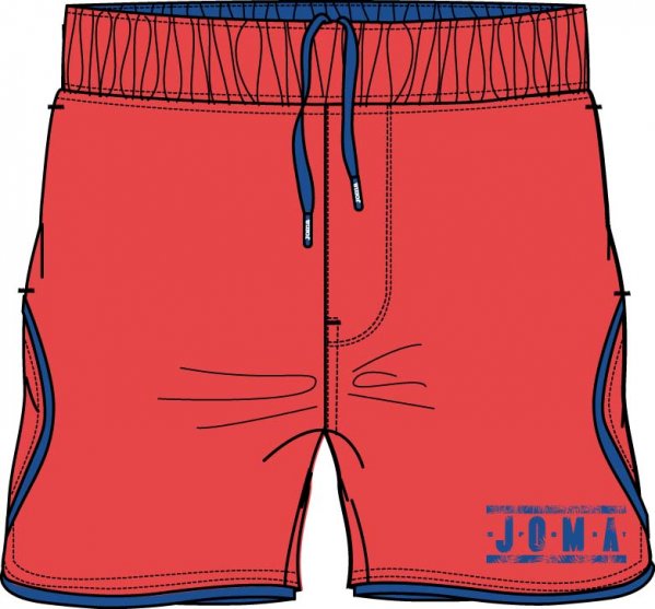 SWIMSUIT ORANGE-BLUE