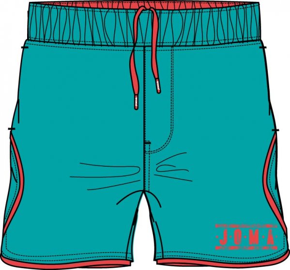 SWIMSUIT GREEN-ORANGE