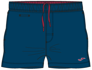 SWIMSUIT NAVY-RED
