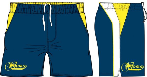 SWIMSUIT RED-NAVY