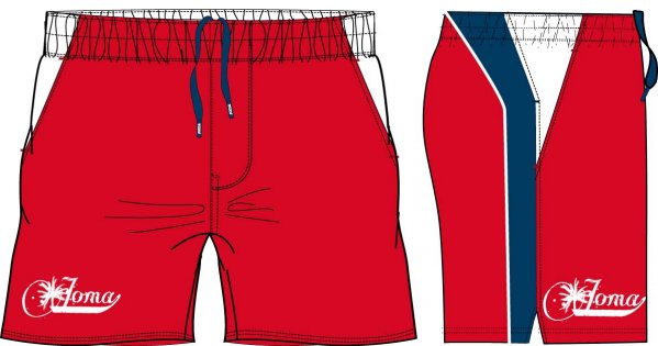 SWIMSUIT RED-NAVY