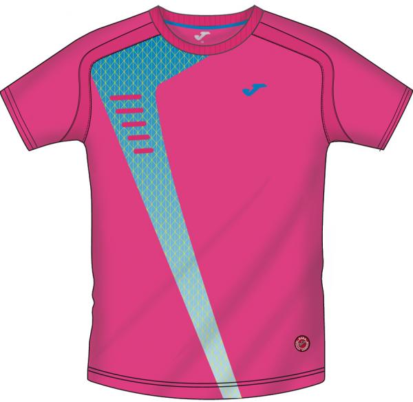 TEAM JOMA S/S PINK-BLUE SHIRT