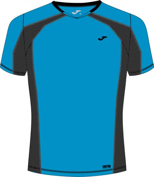 BLUE-BLACK RUNNING T-SHIRT MAN