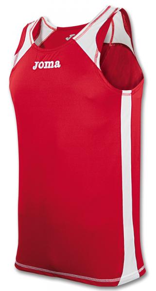 T-SHIRT SLEEVELESS RECORD RED
