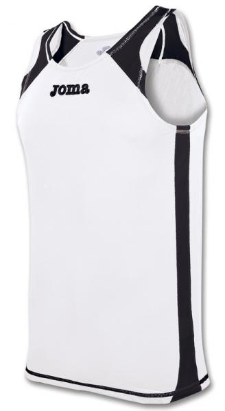 T-SHIRT SLEEVELESS RECORD WHITE