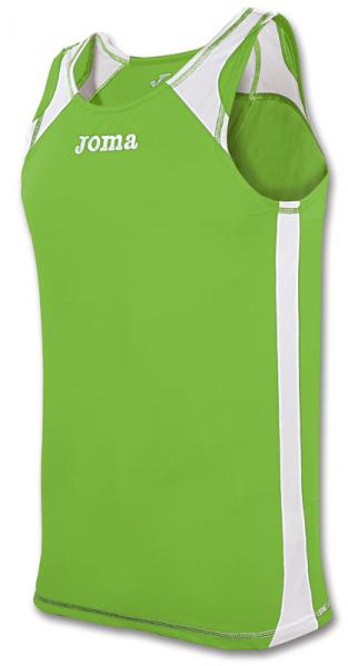 T-SHIRT SLEEVELESS RECORD GREEN FLUOR