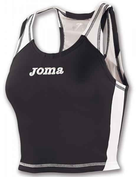 T-SHIRT SLEEVELESS RECORD WOMAN BLACK