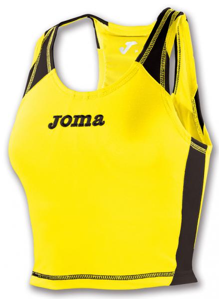 T-SHIRT SLEEVELESS RECORD WOMAN YELLOW