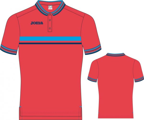 POLO ORANGE-BLUE S/S