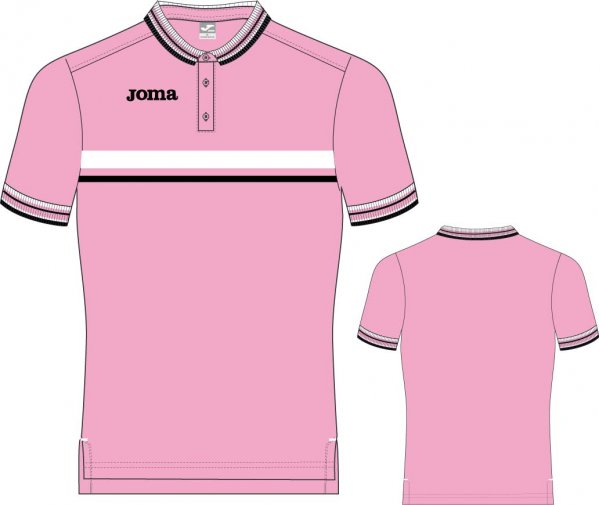 POLO PINK-WHITE S/S