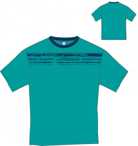 T-SHIRT GREEN-NAVY S/S