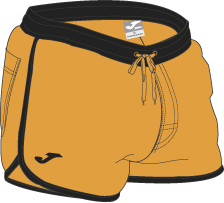 SWIMSUIT SHORT ORANGE FLUOR