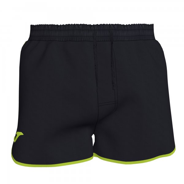 SWIMSUIT SHORT BLACK-LIME