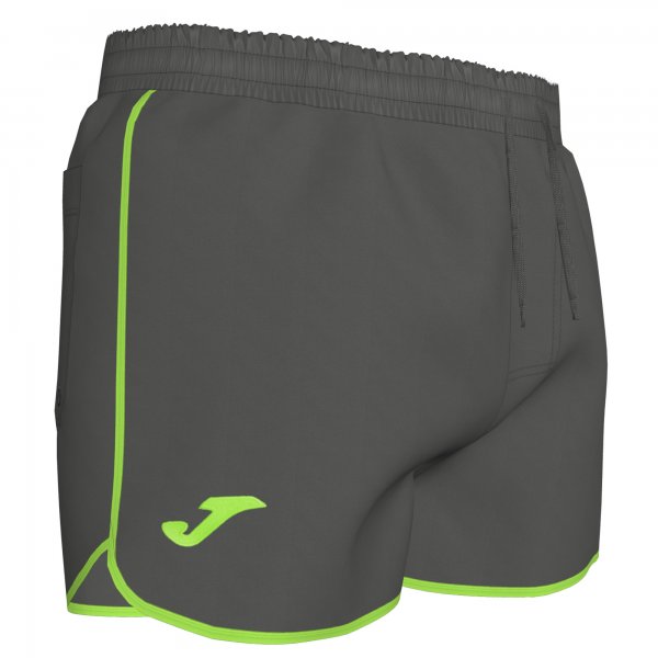SWIMSUIT SHORT ANTHRACITE-GREEN
