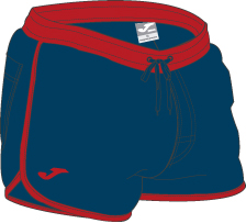 SWIMSUIT SHORT NAVY-RED