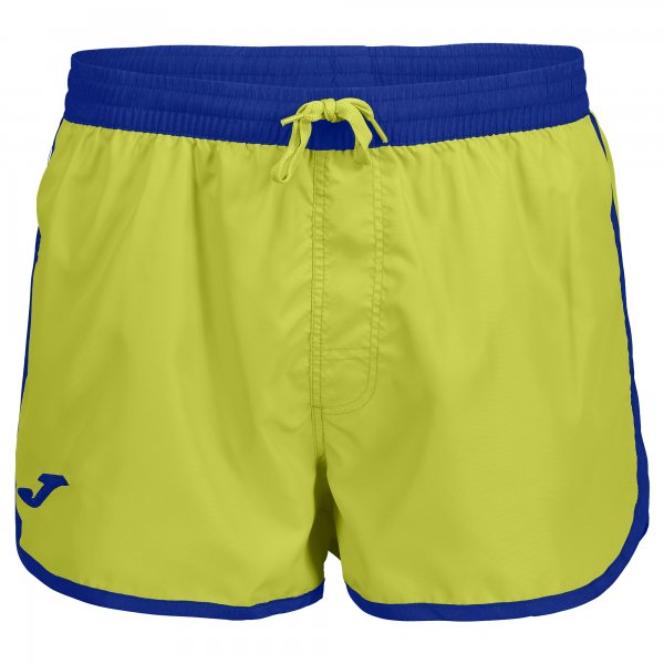 SWIMSUIT SHORT ROYAL-YELLOW
