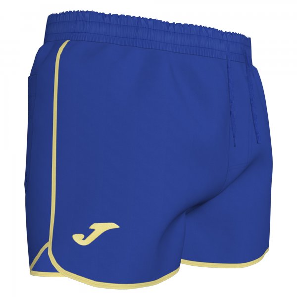 SWIMSUIT SHORT ROYAL-YELLOW