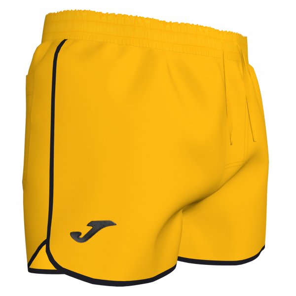 SWIMSUIT SHORT YELLOW-BLACK