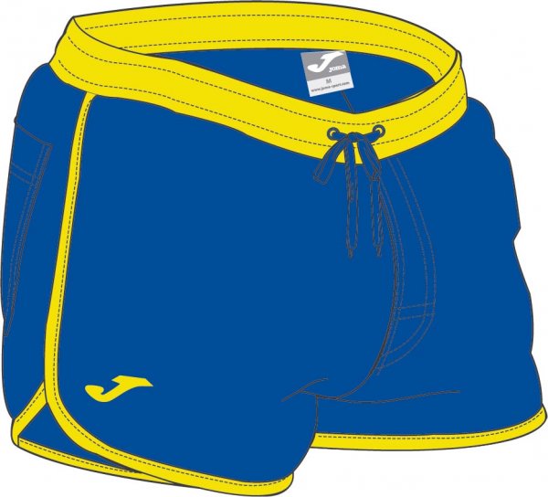 SWIMSUIT SHORT ROYAL-YELLOW