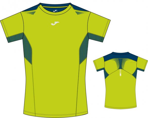 T-SHIRT RUNNING GREEN-NAVY S/S