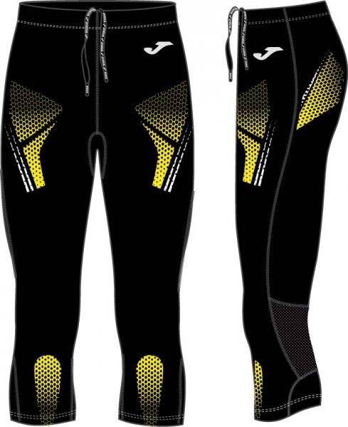 PIRATE TIGHTS RUNNING BLACK-YELLOW