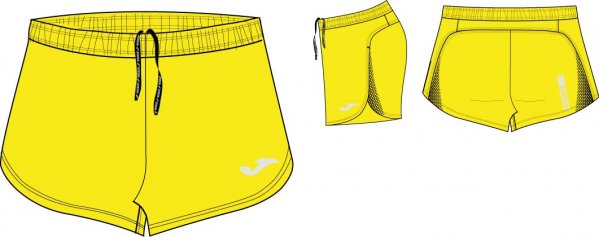SHORT RUNNING YELLOW-BLACK
