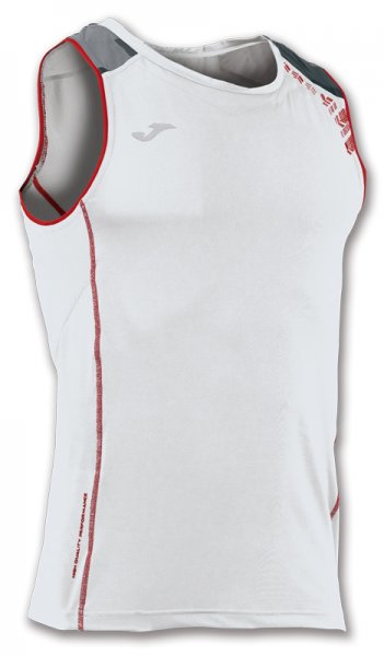 T-SHIRT OLIMPIA WHITE-ROYAL SLEEVELESS