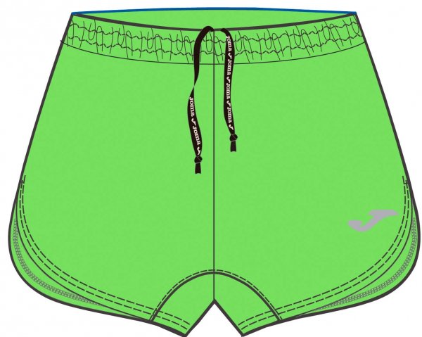 SHORT RUNNING GREEN FLUOR