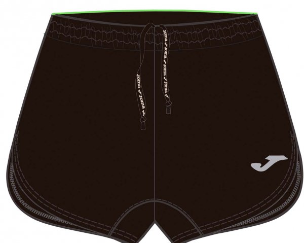 SHORT RUNNING BLACK-GREEN FLUOR