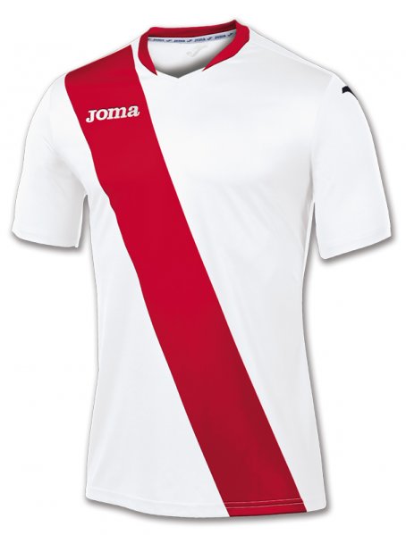 T-SHIRT MONARCAS WHITE-RED S/S